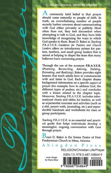 Teaching P.R.A.Y.E.R. (Prayer)