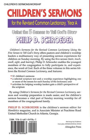 Children's Sermons for the Revised Common Lectionary Year a