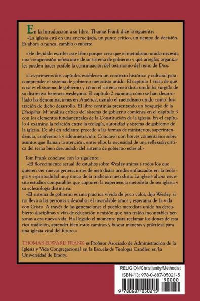 Sistema de Gobiemo Practica y Mision de La Iglesia Metodista Unida