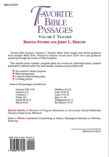 Favorite Bible Passages Volume 2 Leader