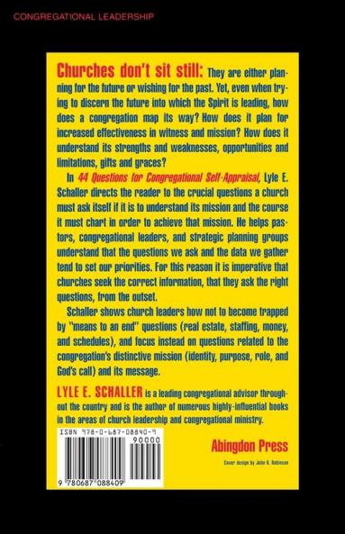 44 Questions for Congregational Self-Appraisal