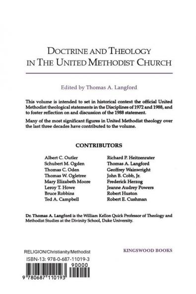 Doctrine and Theology in the United Methodist Church