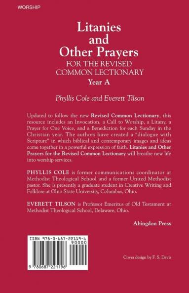 Litanies and Other Prayers for the Revised Common Lectionary Year a