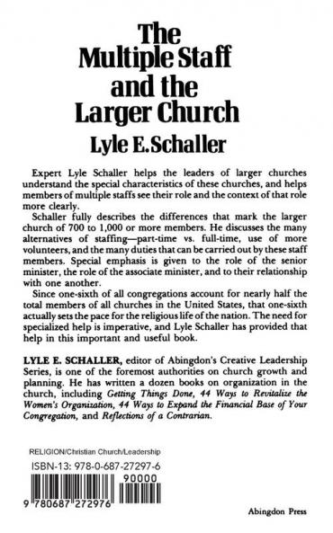 The Multiple Staff and the Larger Church