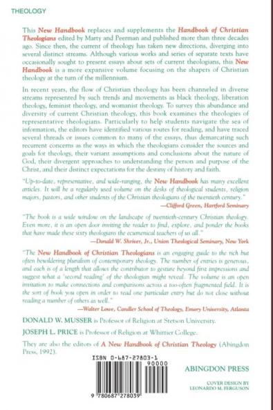 A New Handbook of Christian Theologians