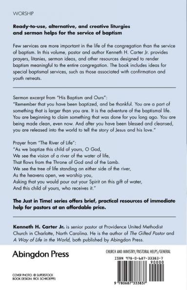 Baptism Services Sermons and Prayers