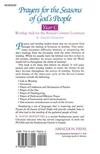 Prayers for the Seasons of God's People Year C