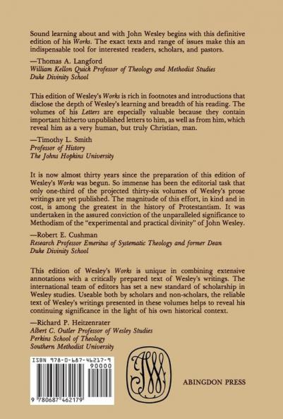 The Works of John Wesley Volume 26