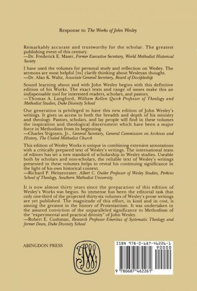 The Works of John Wesley Volume 22
