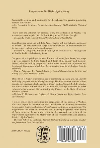 The Works of John Wesley Volume 23