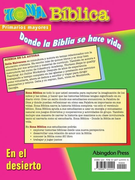 BIBLEZONE IN THE WILDERNESS - OLDER ELEMENTARY LEADER GUIDE -  SPANISH