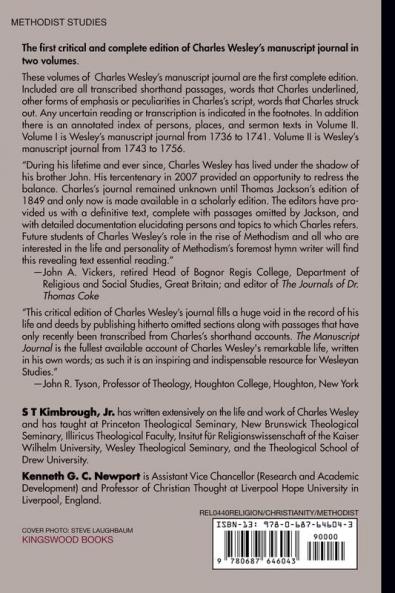 The Manuscript Journal of the Reverend Charles Wesley M.A.