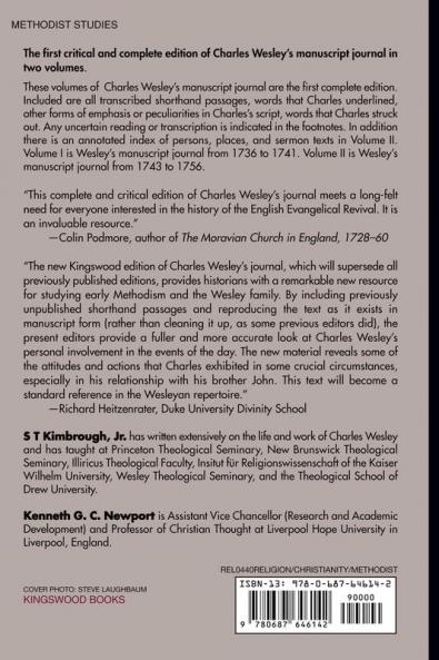 The Manuscript Journal of the Reverend Charles Wesley M.A.