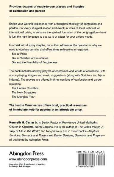 Prayers and Liturgies of Confession and Assurance