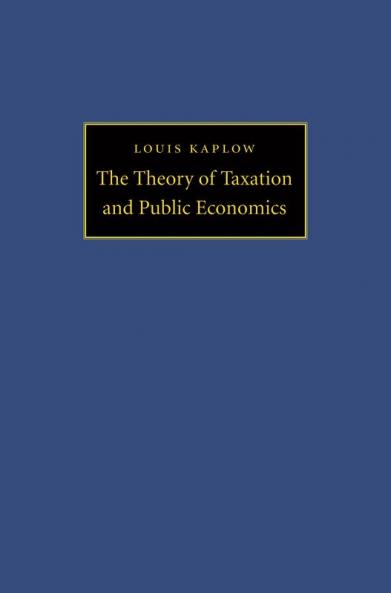 The Theory of Taxation and Public Economics