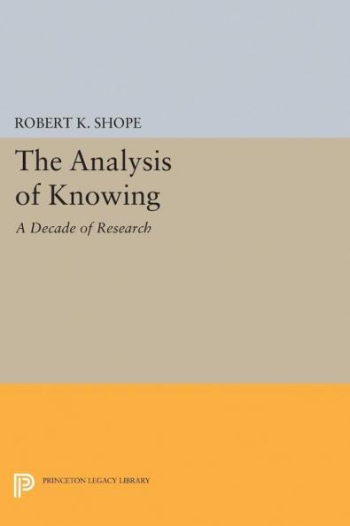 Analysis of Knowing