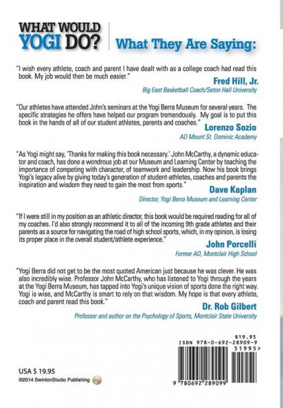 What Would Yogi Do?: Guidelines for Athletes Coaches and Parents Who Love Sports