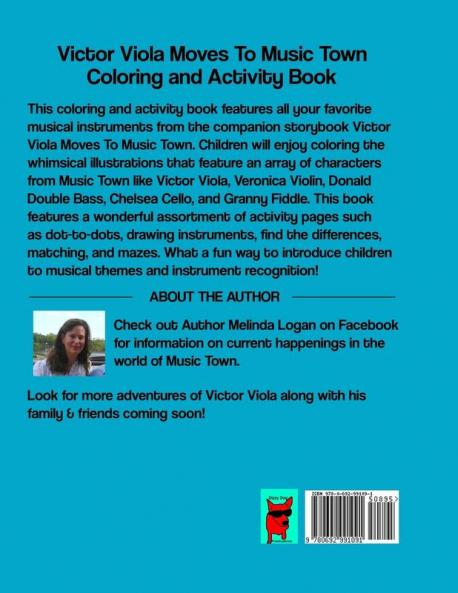 Victor Viola Moves To Music Town Coloring and Activity Book (Music Town Tales)