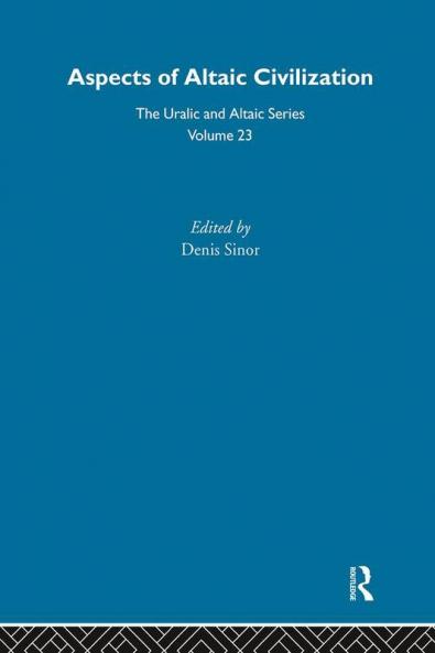 Aspects of Altaic Civilization
