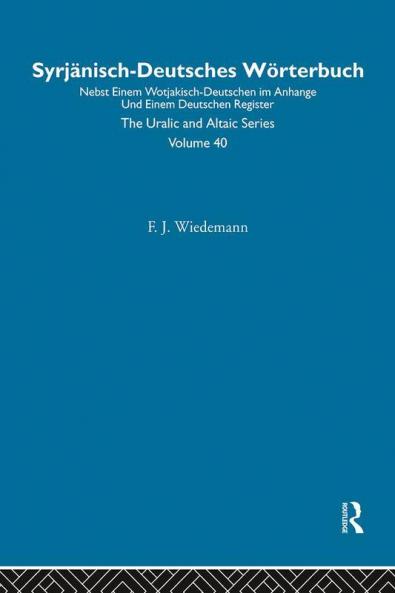 Syrjanisch-Deutches Worterbuch