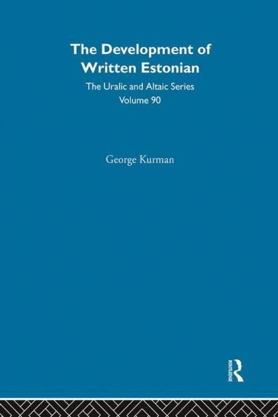 Development of Written Estonian