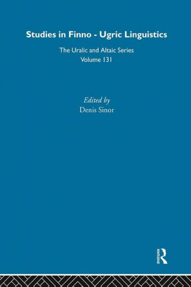 Studies in Finno-Ugric Linguistics