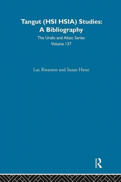 Tangut (Hsi Hsia) Studies