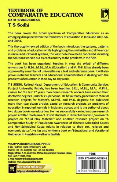 TEXTBOOK OF COMPARATIVE EDUCATION