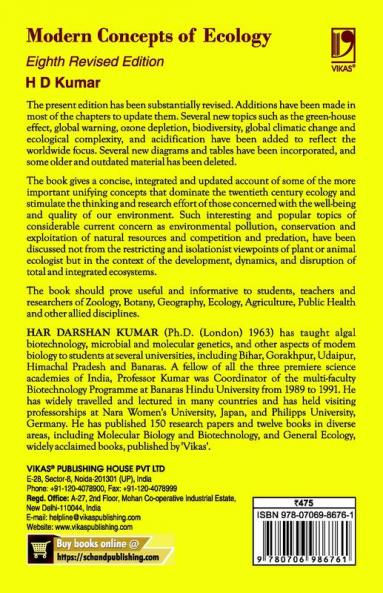 Modern Concept Of Ecology 8Ed