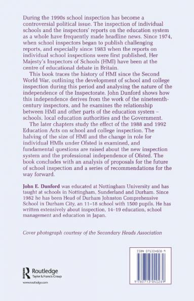 Her Majesty's Inspector of Schools Since 1944