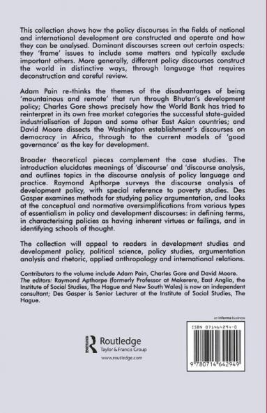 Arguing Development Policy