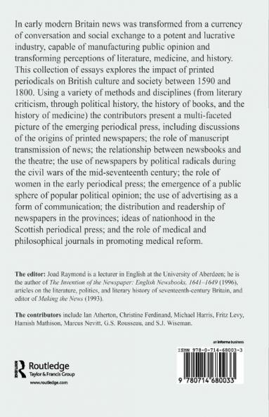 News Newspapers and Society in Early Modern Britain