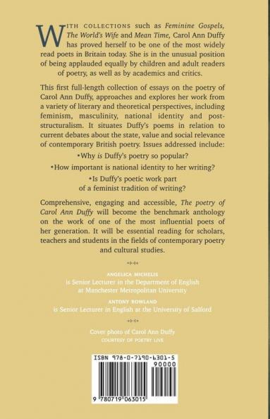 The poetry of Carol Ann Duffy