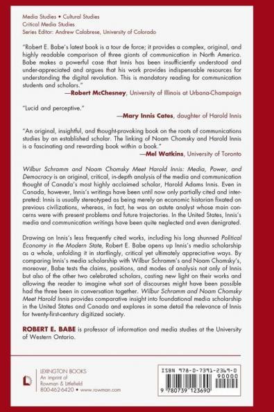 Wilbur Schramm and Noam Chomsky Meet Harold Innis
