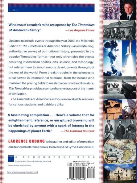 The Timetables of American History: History and Politics the Arts Science and Technology and More in America and Elsewhere