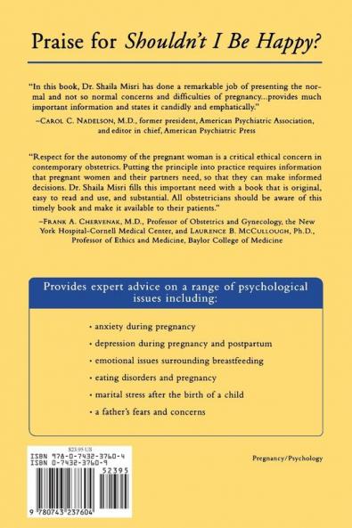 Shouldn't I Be Happy: Emotional Problems of Pregnant and Postpartum Women