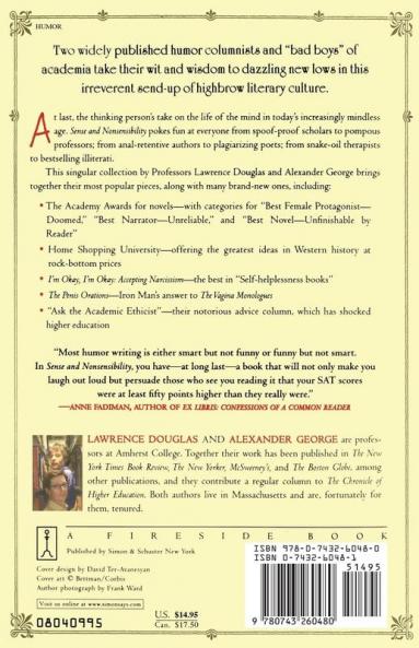Sense and Nonsensibility: Lampoons of Learning and Literature