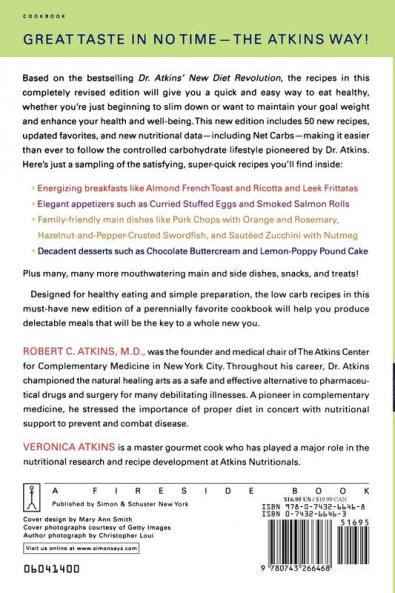 Dr. Atkins' Quick & Easy New Diet Cookbook: Companion to Dr. Atkins' New Diet Revolution