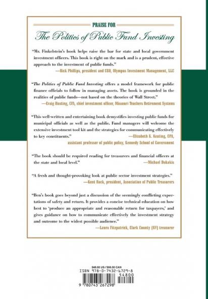 The Politics of Public Fund Investing: How to Modify Wall Street to Fit Main Street