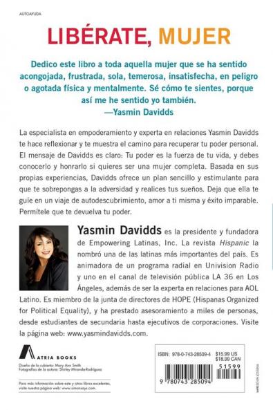 ¡Libérate mujer! (Take Back Your Power): Cómo alcanzar conservar y utilizar el poder que mereces (How to Reclaim It Keep It and Use It to Get What You Deserve) (Atria Espanol)