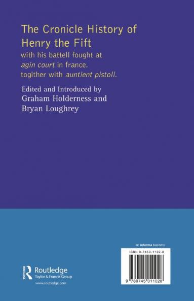 Henry V - The Quarto (Sos)