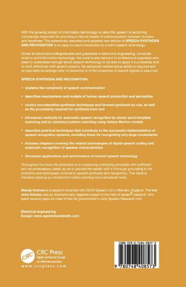 Speech Synthesis and Recognition