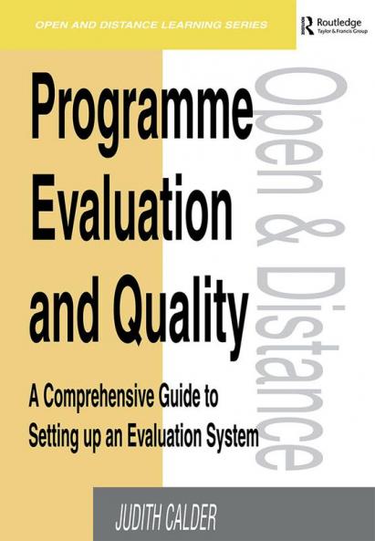 Programme Evaluation and Quality