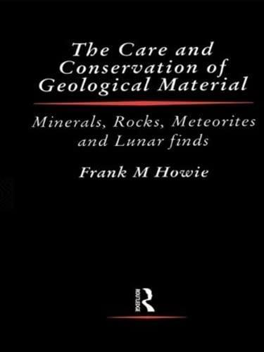 Care and Conservation of Geological Material
