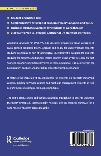 Economic Analysis for Property and Business