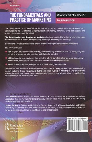 Fundamentals and Practice of Marketing