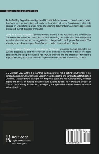 Using the Building Regulations: Administrative Procedures
