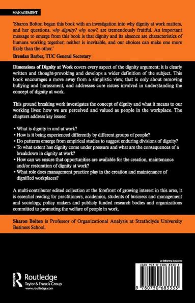 Dimensions of Dignity at Work