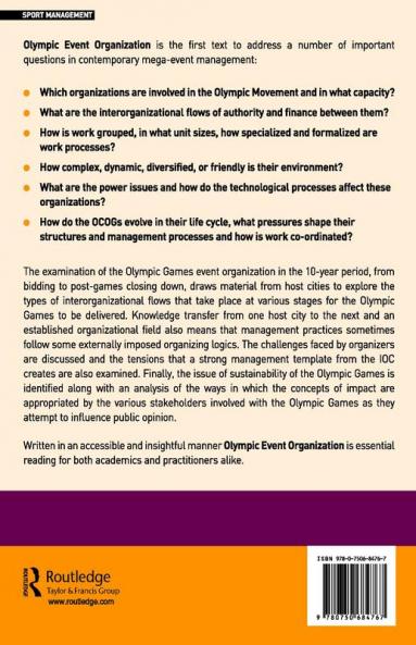 Olympic Event Organization