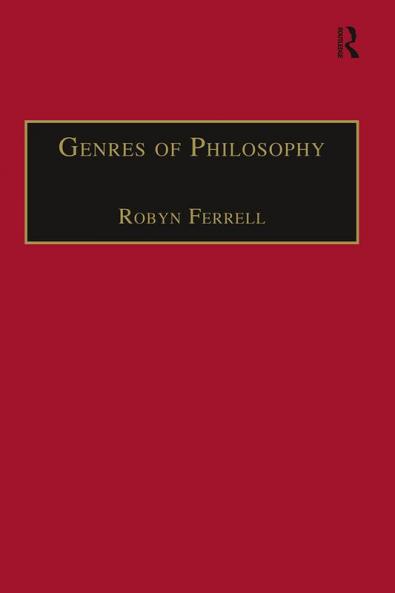 Genres of Philosophy